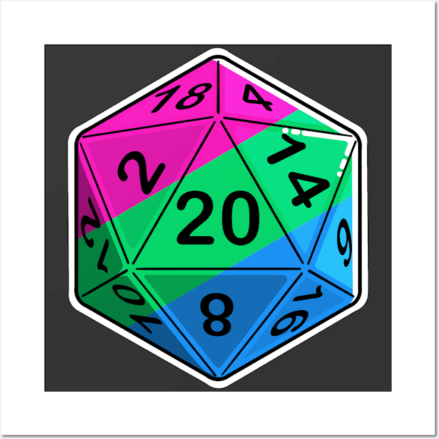 Ply Pride d20 Wall Art by PaintbrushesAndPixels